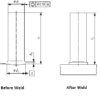 Unthreaded Stud (US)